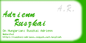 adrienn ruszkai business card